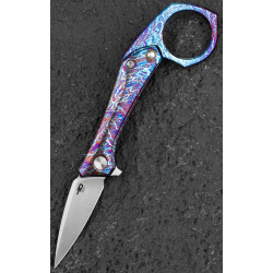BESTECH Zatvárací nôž DUCI FrameLock - titanium lightning (BT2605D)