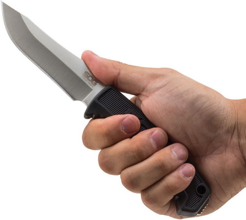 SOG Nôž s pevnou čepeľou Field Knife - black (SOGFK1001CP)