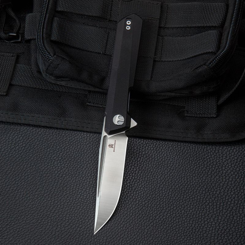 BESTECH Zatvárací nôž DUNDEE LinerLock - black (BMK01A)