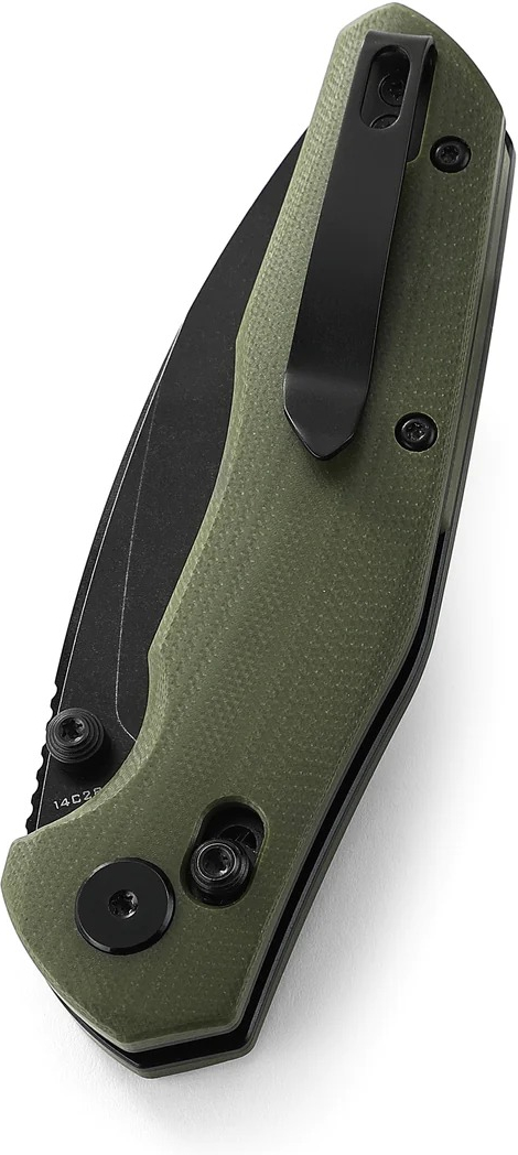 BESTECH Zatvárací nôž RONAN BarLock Black titanized SW - OD green (BMK02G)