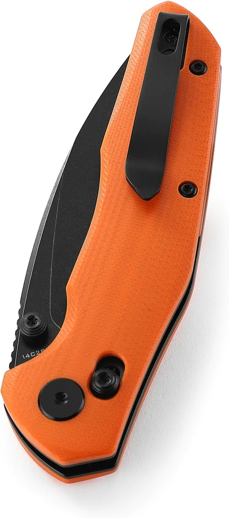 BESTECH Zatvárací nôž RONAN BarLock Black titanized SW - orange (BMK02H)