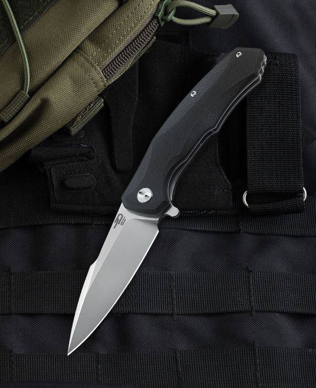 BESTECH Zatvárací nôž WARWOLF LinerLock - black (BG04A)