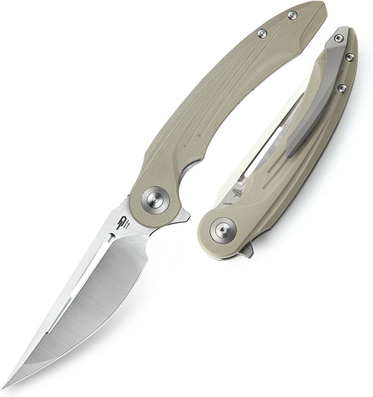 BESTECH Zatvárací nôž IRIDA LinerLock - beige (BG25B)