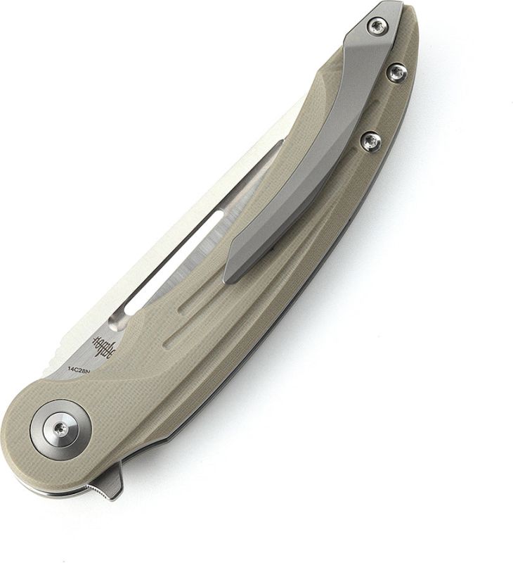 BESTECH Zatvárací nôž IRIDA LinerLock - beige (BG25B)