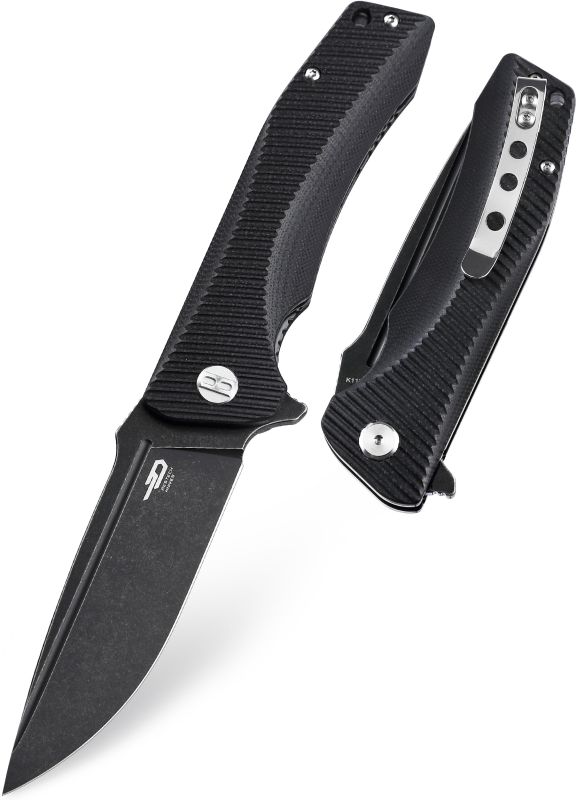 BESTECH Zatvárací nôž MAKO LinerLock Black titanized SW - black (BG27B)