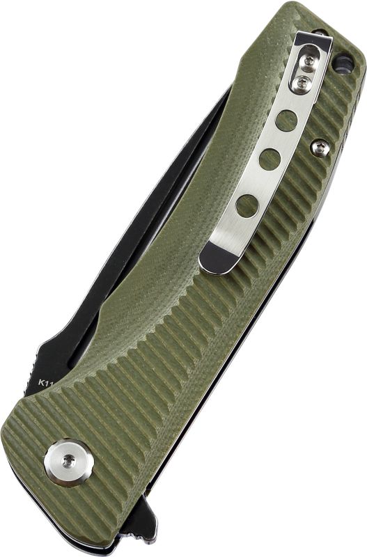 BESTECH Zatvárací nôž MAKO LinerLock Black titanized SW - green (BG27D)