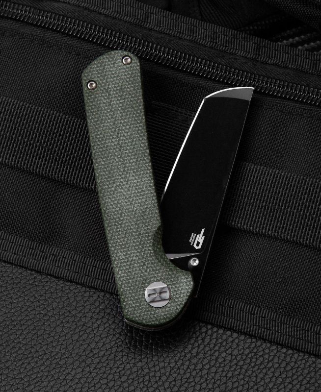 BESTECH Zatvárací nôž SLEDGEHAMME R LinerLock Black SW - green (BG31B-2)