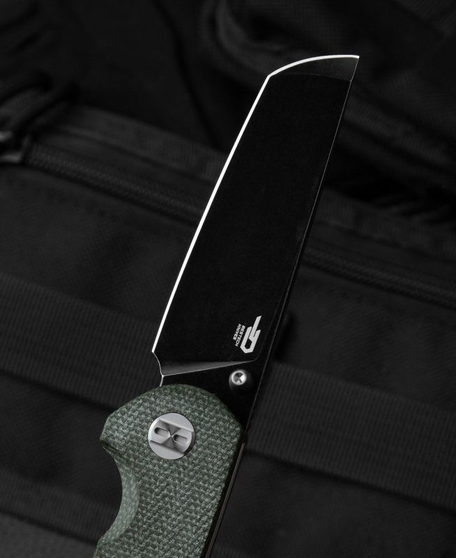 BESTECH Zatvárací nôž SLEDGEHAMME R LinerLock Black SW - green (BG31B-2)