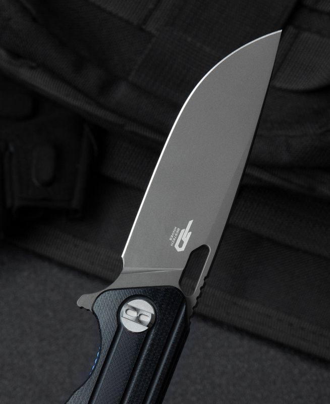 BESTECH Zatvárací nôž CIRCUIT LinerLock Grey titanized - black (BG35A-2)