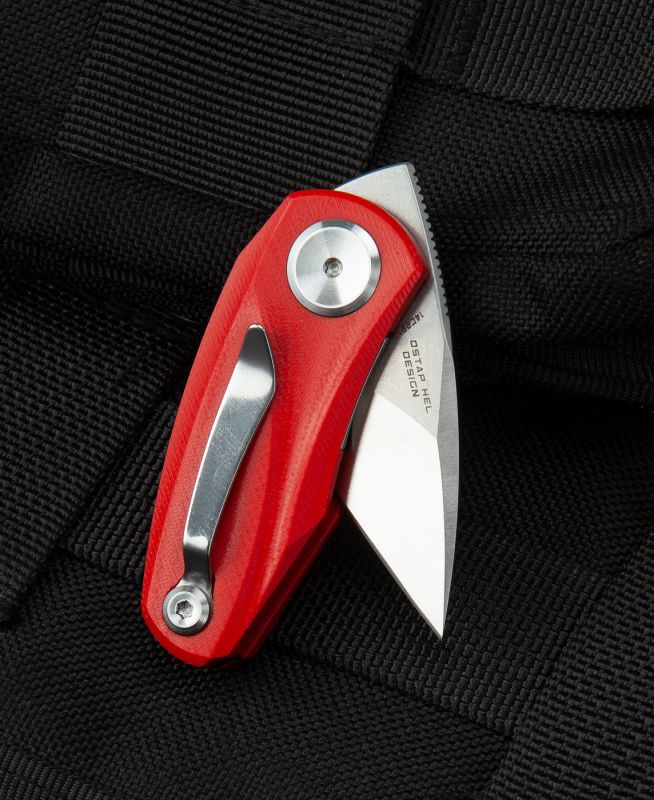 BESTECH Zatvárací nôž TULIP LinerLock  - red (BG38B)