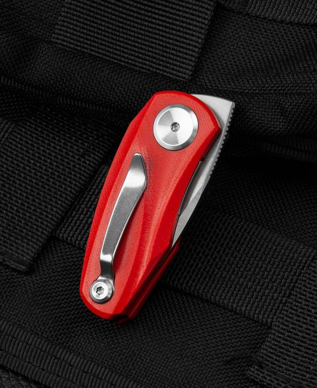 BESTECH Zatvárací nôž TULIP LinerLock  - red (BG38B)