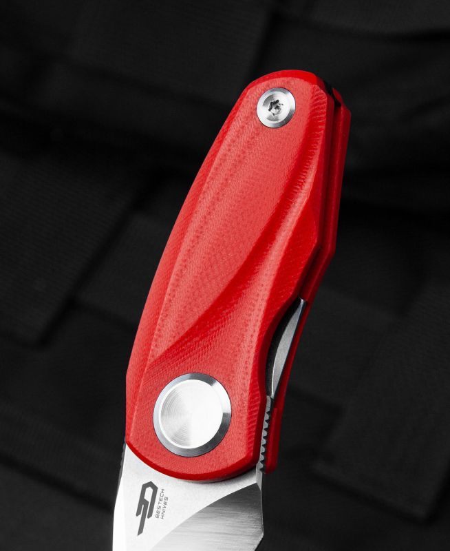 BESTECH Zatvárací nôž TULIP LinerLock  - red (BG38B)