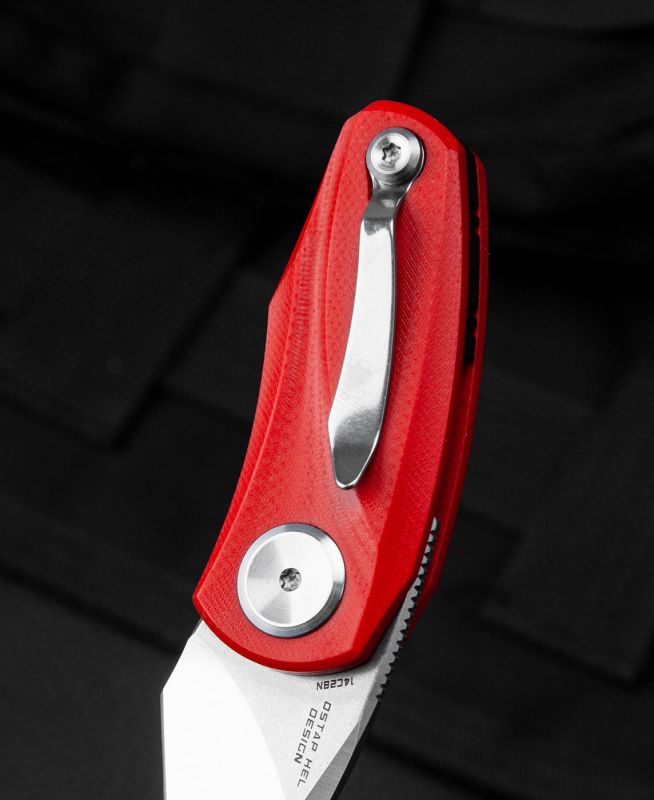 BESTECH Zatvárací nôž TULIP LinerLock  - red (BG38B)