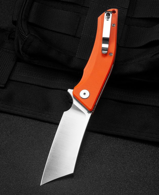 BESTECH Zatvárací nôž CUBIS LinerLock  - orange (BG42D)