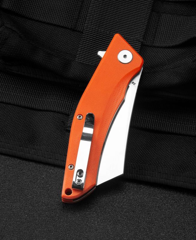 BESTECH Zatvárací nôž CUBIS LinerLock  - orange (BG42D)