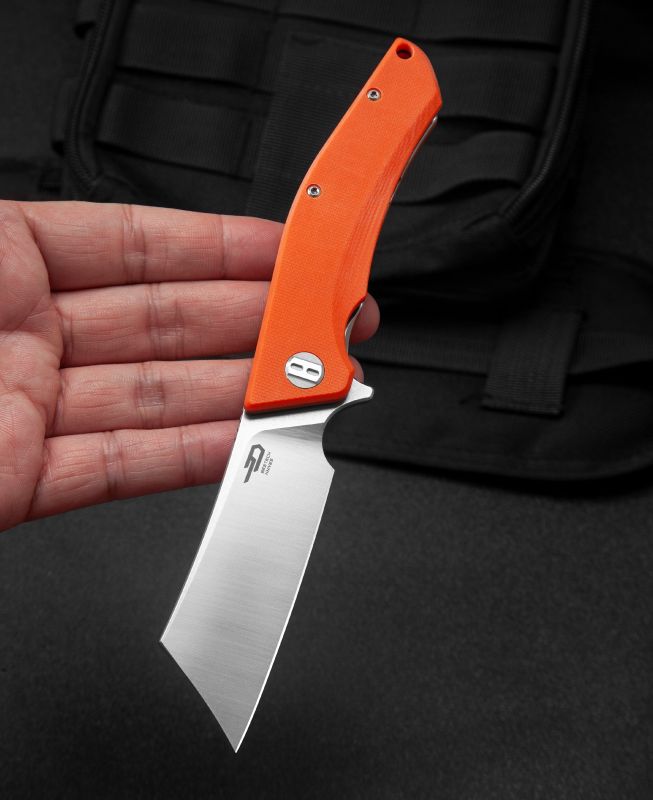 BESTECH Zatvárací nôž CUBIS LinerLock  - orange (BG42D)
