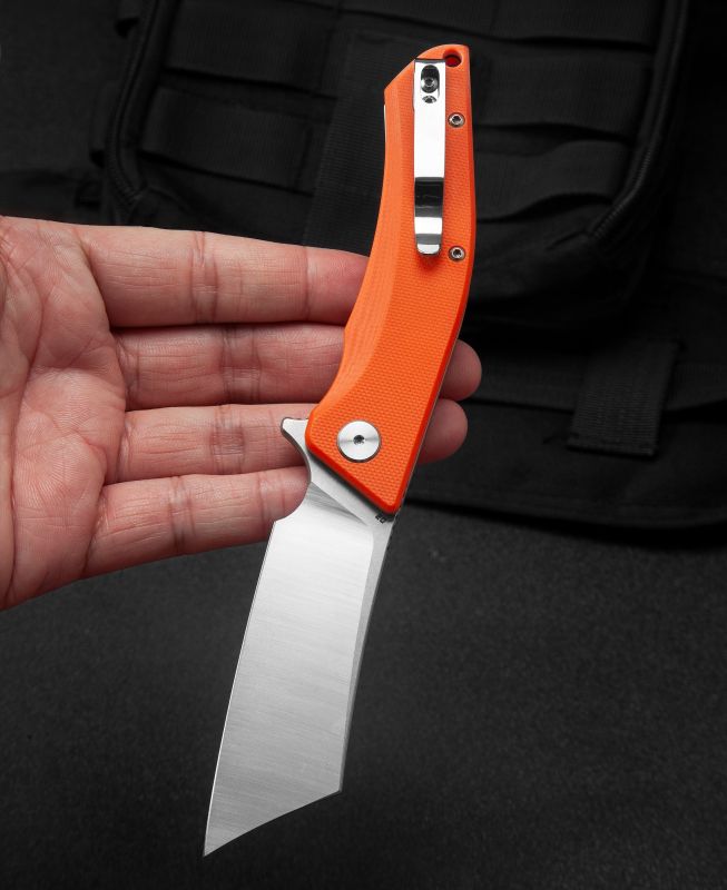 BESTECH Zatvárací nôž CUBIS LinerLock  - orange (BG42D)