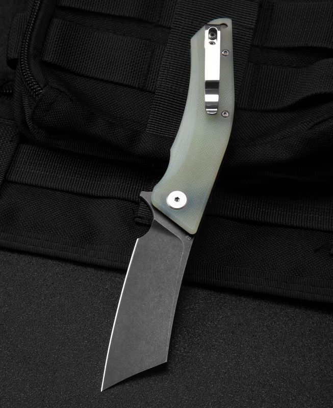 BESTECH Zatvárací nôž CUBIS LinerLock Black SW - jade (BG42E)