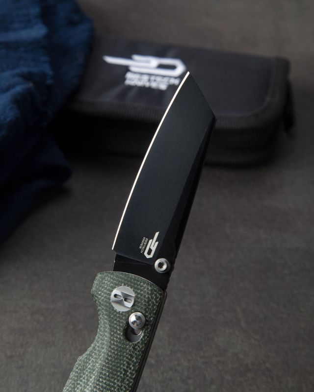 BESTECH Zatvárací nôž SLASHER BarLock Black SW - green (BG43B-2)