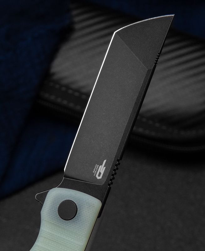 BESTECH Zatvárací nôž TITAN LinerLock Black SW - jade (BG49A-4)