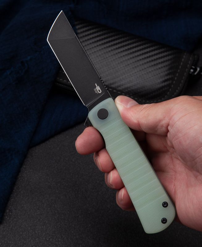 BESTECH Zatvárací nôž TITAN LinerLock Black SW - jade (BG49A-4)