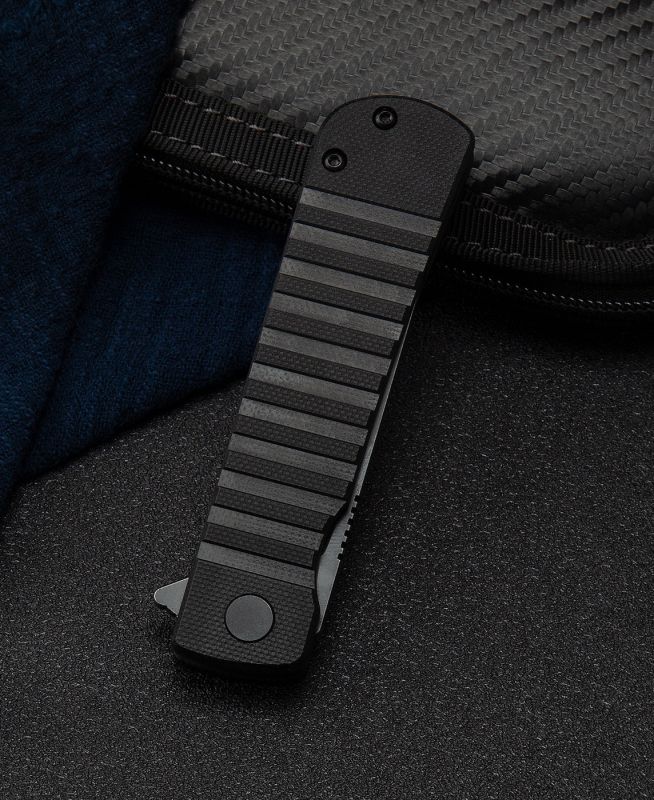 BESTECH Zatvárací nôž TITAN LinerLock Black SW - black (BG49A-5)