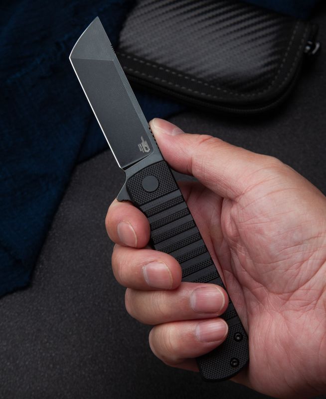 BESTECH Zatvárací nôž TITAN LinerLock Black SW - black (BG49A-5)