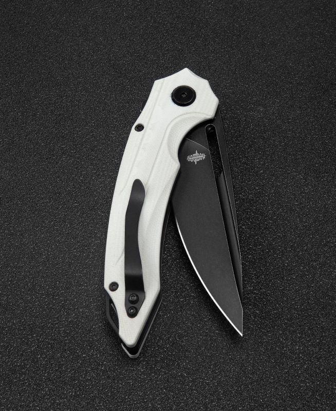 BESTECH Zatvárací nôž ORNETTA LinerLock Black SW - white (BG50E)