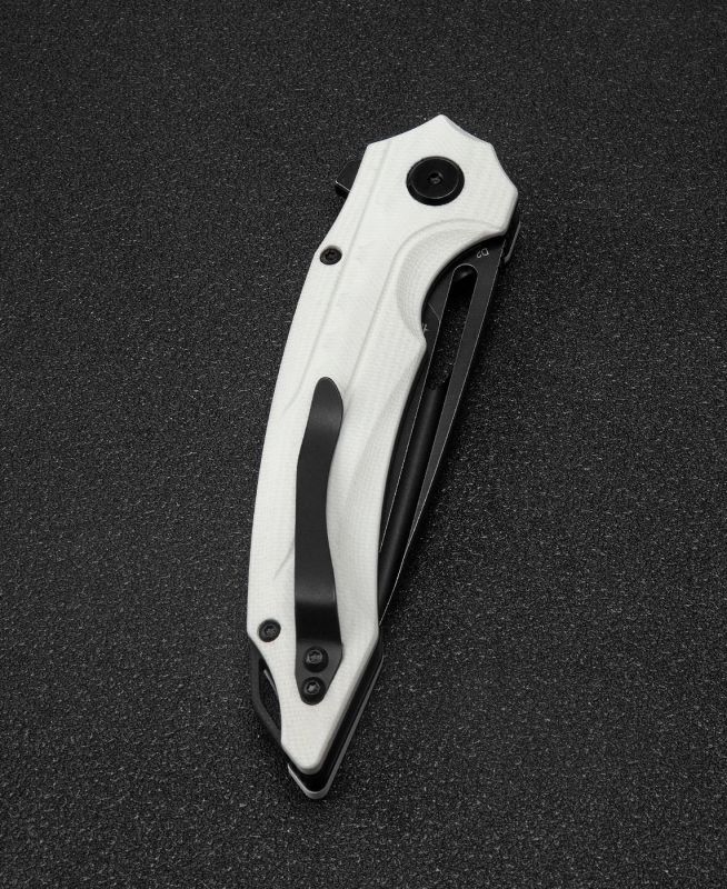 BESTECH Zatvárací nôž ORNETTA LinerLock Black SW - white (BG50E)