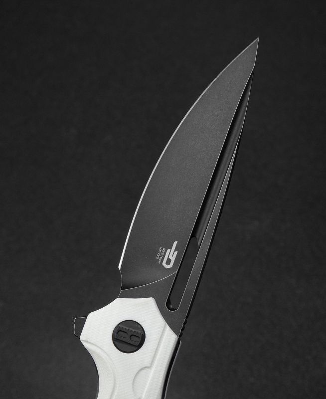 BESTECH Zatvárací nôž ORNETTA LinerLock Black SW - white (BG50E)