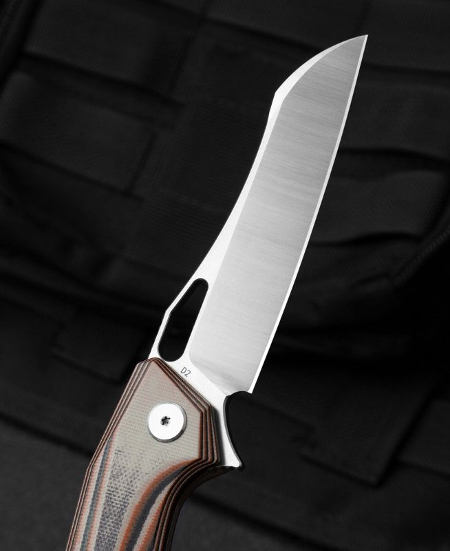 BESTECH Zatvárací nôž PLATYPUS LinerLock  - black / orange / beige (BG28C)