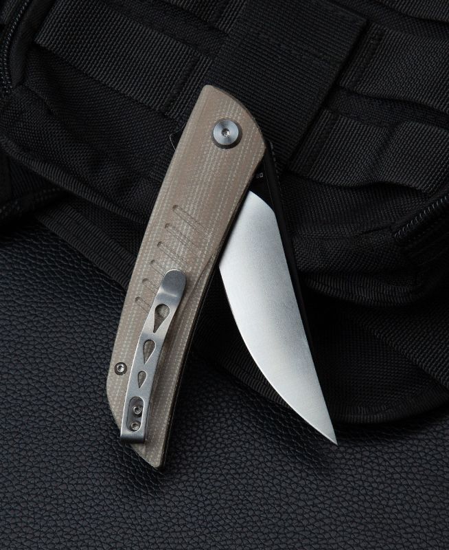 BESTECH Zatvárací nôž SWIFT LinerLock  - beige (BG30C-2)