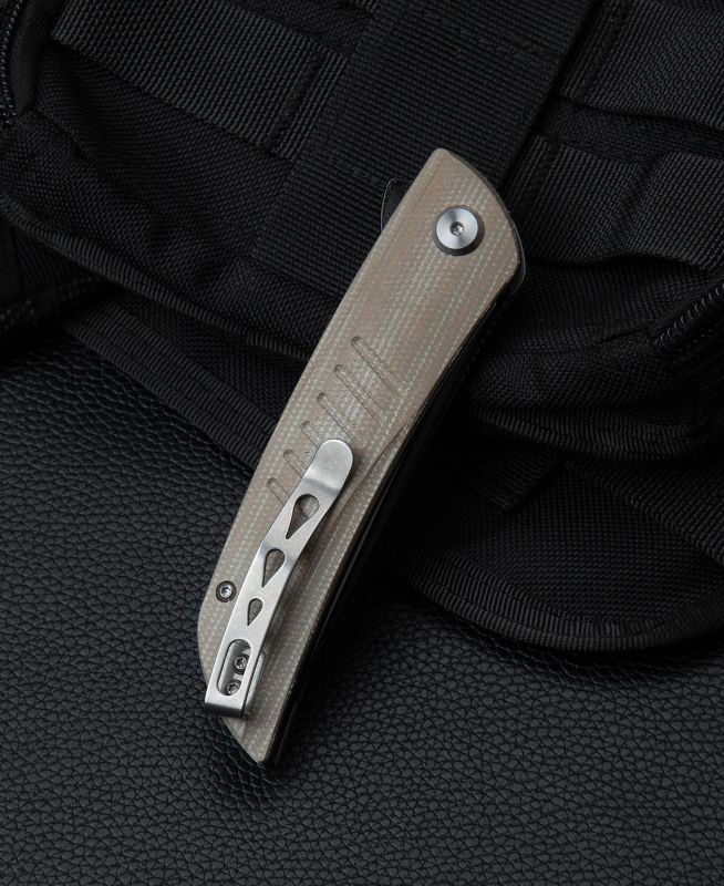 BESTECH Zatvárací nôž SWIFT LinerLock  - beige (BG30C-2)