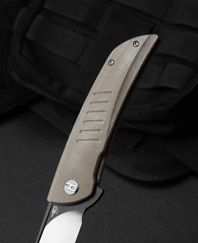 BESTECH Zatvárací nôž SWIFT LinerLock  - beige (BG30C-2)