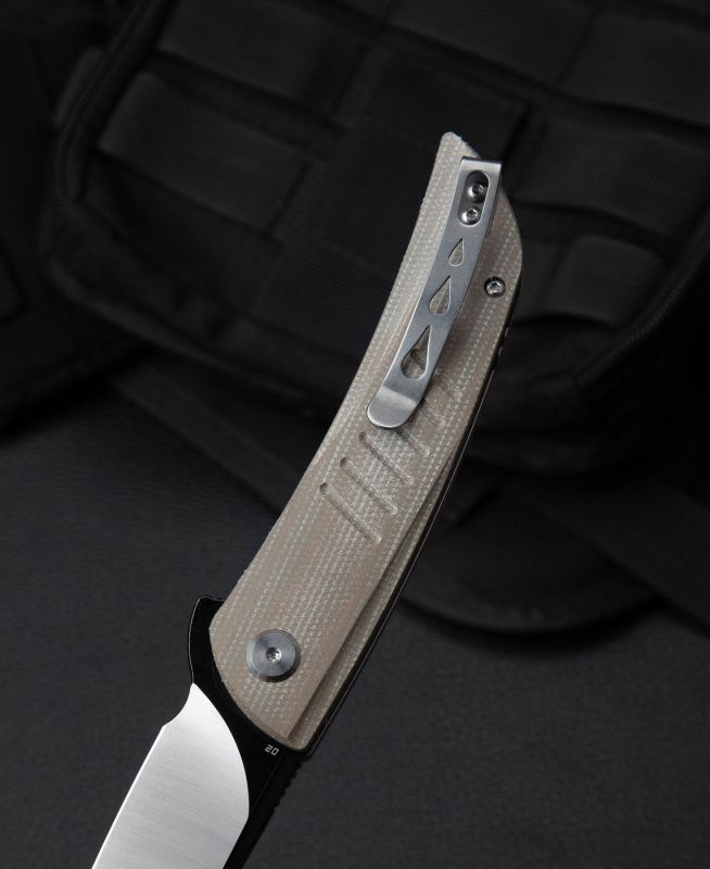 BESTECH Zatvárací nôž SWIFT LinerLock  - beige (BG30C-2)