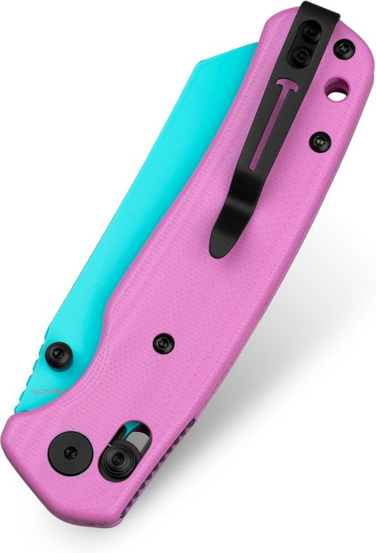 BESTECH Zatvárací nôž CICADA'S WING BarLock Blue - pink (BMK06E)