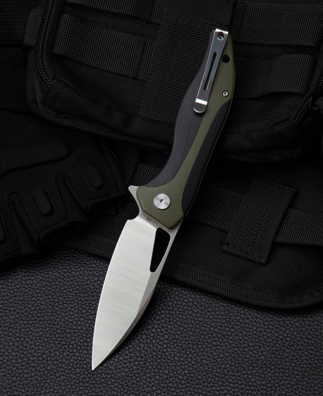 BESTECH Zatvárací nôž KOMODO LinerLock - black / green (BG26A)
