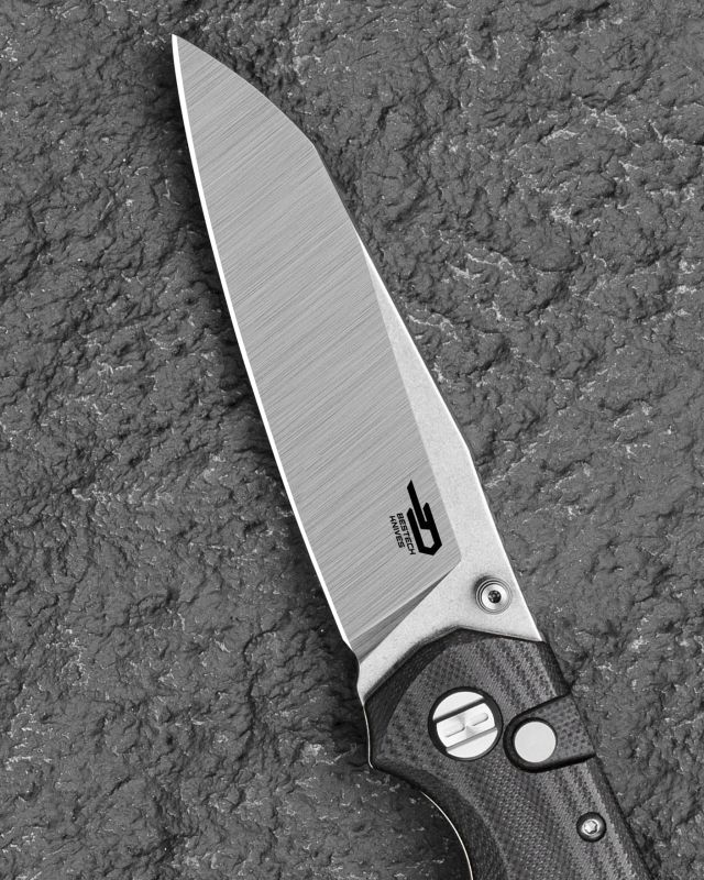 BESTECH Zatvárací nôž SNAKEBIRD ButtonLock - black (BG58C)