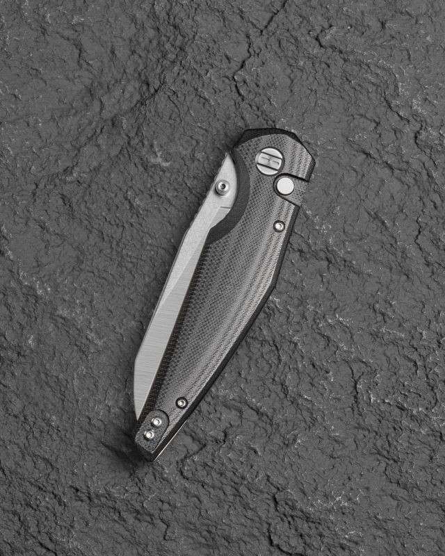 BESTECH Zatvárací nôž SNAKEBIRD ButtonLock - black (BG58C)