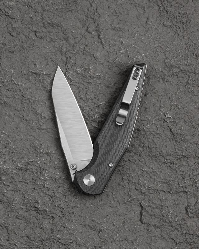 BESTECH Zatvárací nôž SNAKEBIRD ButtonLock - black (BG58C)