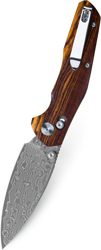 BESTECH Zatvárací nôž RONAN BarLock Damascus - rosewood (BMK02L)