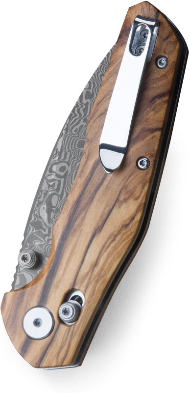 BESTECH Zatvárací nôž RONAN BarLock Damascus - olivewood (BMK02M)