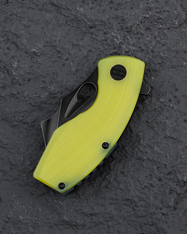 BESTECH Zatvárací nôž LIZARD LinerLock Black SW - lime green (BG39F)