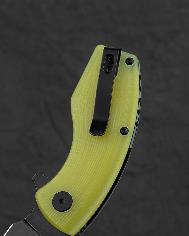 BESTECH Zatvárací nôž LIZARD LinerLock Black SW - lime green (BG39F)