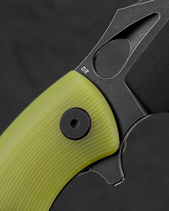 BESTECH Zatvárací nôž LIZARD LinerLock Black SW - lime green (BG39F)