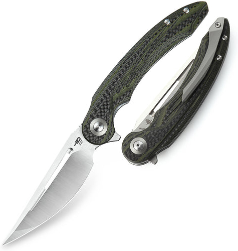 BESTECH Zatvárací nôž IRIDA LinerLock - green carbon (BG25F)