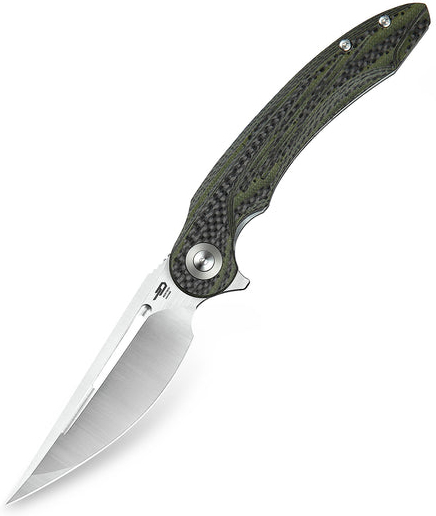 BESTECH Zatvárací nôž IRIDA LinerLock - green carbon (BG25F)