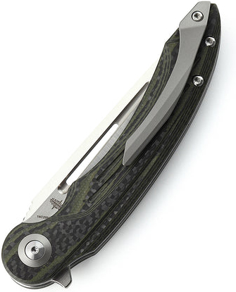 BESTECH Zatvárací nôž IRIDA LinerLock - green carbon (BG25F)