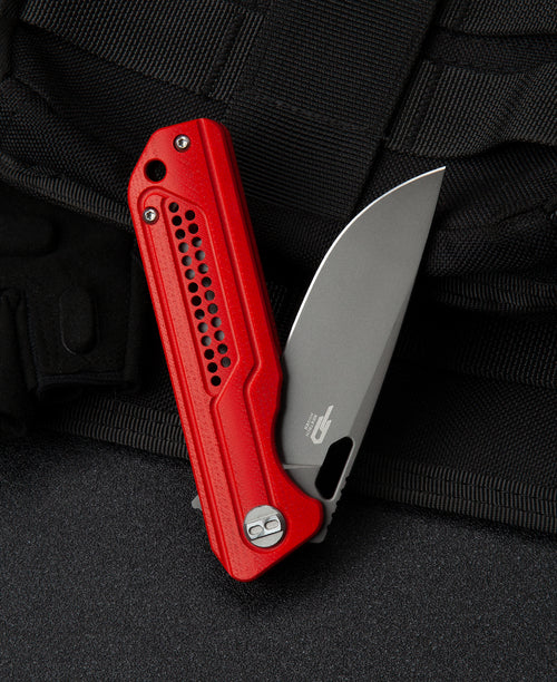 BESTECH Zatvárací nôž CIRCUIT LinerLock Grey PVD - red (BG35C-2)