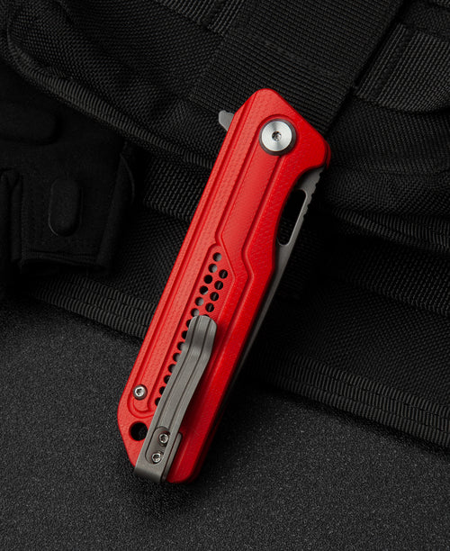 BESTECH Zatvárací nôž CIRCUIT LinerLock Grey PVD - red (BG35C-2)